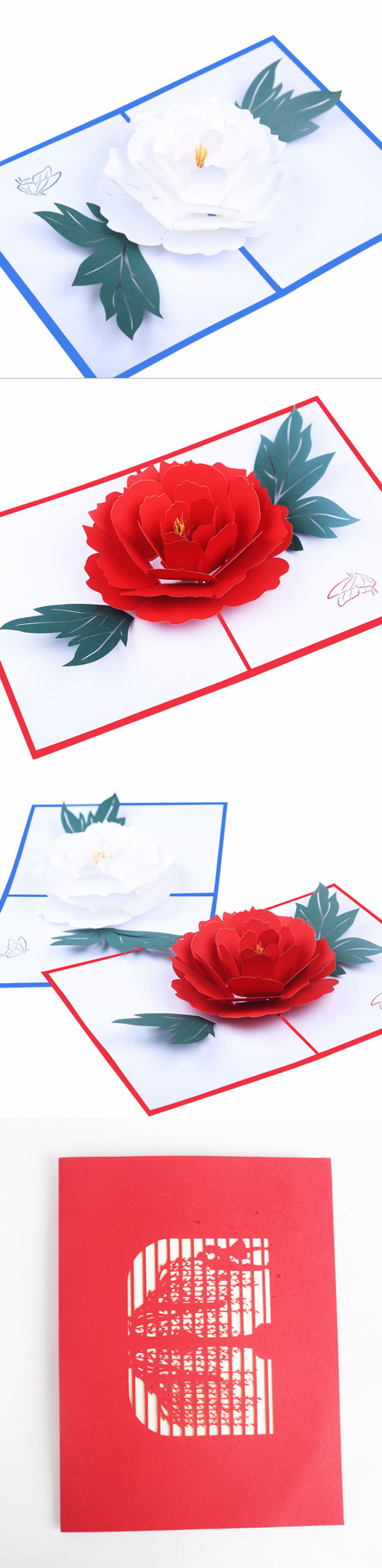 Rose popup cards